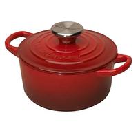 Le Creuset Tradition Cocotte en Fonte de 10 cm Bouton Métal Cerise