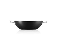 Le Creuset, Wok Anti-Adhérent en Aluminium Forgé, Ø 28 cm, Sans PFOA, Compatible avec Toutes Sources de Chaleur (y Compris Induction), Anthracite/Argenté