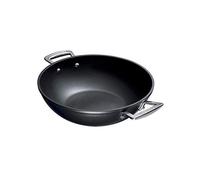 Le Creuset Wok Anti-Adhérent Renforcé, 32 cm, Aluminium Forgé, 51105320010502, Black