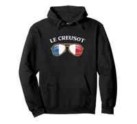 Le Creusot France Vintage Flag Sunglasses Sweat à Capuche