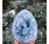 Le cristal de roche a des fissures naturelles, pas de dommages. Pierre de cristal druzy de célestite, artisanat de cristal DIY, décoration de la maison, ajoute une atmosphère distinctive à votre maiso