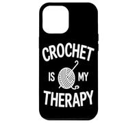 Le Crochet Est Ma Thérapie Yarn Crafting Enthsuiast Crew Coque pour iPhone 12 Pro Max