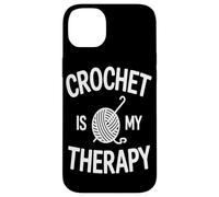 Le Crochet Est Ma Thérapie Yarn Crafting Enthsuiast Crew Coque pour iPhone 14 Plus
