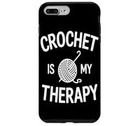 Le Crochet Est Ma Thérapie Yarn Crafting Enthsuiast Crew Coque pour iPhone 7 Plus/8 Plus