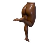 Le Crochet Mural Sculptural De Yoga Nu, Avec Un Design Sans Rayures, 7 X 19 X 7,6 Cm, Support Mural Pour Pose De Yoga, Cintre Pour Robe Humaine Abstraite, Force De Maintien Fiable, Pour Salle De Bain,