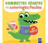 Le crocodile - Gommettes géantes - Collectif - Yoyo Books - broché - Document jeunesse