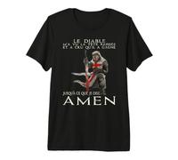 Le croisé - Chevalier Templier - Le Diable m'a vu T-Shirt Haut de Gamme