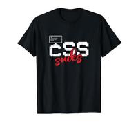 Le CSS est nul T-Shirt Graphique avec Valeur, Homme, Noir, L