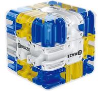 Le Cube Labyrinthe 3D | Bille Roulante Casse-tête -Jeu de réflexion passionnant, Puzzle d'entraînement très Difficile, Cube Magique et Balle (Bleu)