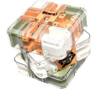 Le Cube Labyrinthe 3D | Bille Roulante Casse-tête -Jeu de réflexion passionnant, Puzzle d'entraînement très Difficile, Cube Magique et Balle (Orange)