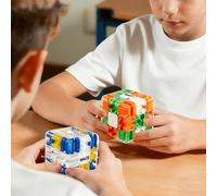 Le Cube Labyrinthe 3D,Labyrinthe Puzzle Cube,Boule Parcours Bille,Qui Transforme La Logique en Plaisir,Jeu Interactif D'EntraîNement CéRéBral Salle De Classe Anniversaire éVéNement Social (2 pièces)