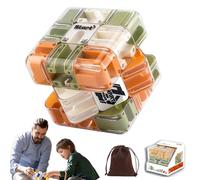 Le Cube Labyrinthe 3D - Qui transforme la Logique en Plaisir, 3D Labyrinthe Puzzle Cube, Cube Labyrinthe Bille, Améliore la Reconnaissance Spatiale et Développe la Pensée Logique (Orange)