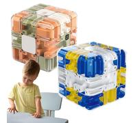 Le Cube Labyrinthe 3D - Qui Transforme La Logique en Plaisir, Jouet D'EntraîNement Spatial De Conscience CéRéBrale pour Soulager Le Stress Et Le DéVeloppement De La Logique (2pcs)