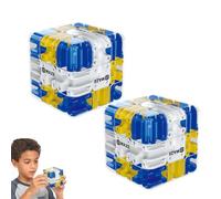 Le Cube Labyrinthe 3D - Qui transforme la logique en Plaisir, Puzzle Cube Labyrinthe à Bille,Convient aux Enfants et aux Adultes (Bleu*2)