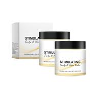 Le cuir chevelu stimulant et le baume de cheveux - Nourrishes Cappon et cheveux, mélange de beurre de karité et de beurre de mangue, crème de soins capillaires hydratants (2)