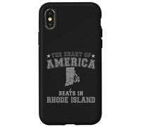 Le cœur de l'Amérique Bat dans l'État du Rhode Island aux États-Unis Coque pour iPhone X/XS