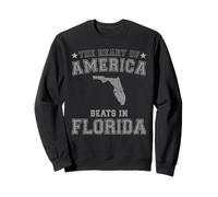 Le cœur de l'Amérique Bat en Floride État américain USA Sweatshirt