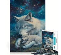 Le Cœur de Loup dans la Mer des Étoiles Puzzle Adulte 1000 Pièces Jeu de Mémoire et de Dépendance Assemblage Stable Pièces Qui Ne Dérivent Pas de Déplacement Format Compact Idéal pour des Jeux