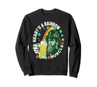 Le cœur est Un Arc-en-Ciel Humour Bière Muscle Sweatshirt