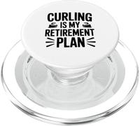 Le Curling est Mon Plan de Retraite pour Les Amateurs de Sports Amusants PopSockets PopGrip pour MagSafe