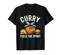 Le Curry alimente l'esprit Un Amateur de Cuisine Indienne drôle et épicé T-Shirt