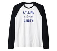 Le Cyclisme est ma santé mentale Manche Raglan