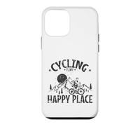 Le Cyclisme est Mon Endroit Heureux Coque pour iPhone 12 Mini