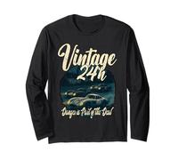 Le danger vintage 24H fait partie du fan de sport automobile des années 60 Manche Longue