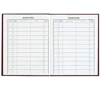REGISTRES LE DAUPHIN Registre Courrier arrivée - 32 x 24 cm, 160 pages - Rouge