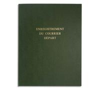 LE DAUPHIN Piqûre pour enregistrement du courrier départ 80 pages couverture Verte en 24x32cm