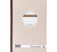 Cahier de facture Manifold Le Dauphin autocopiant A4 50 pages double exemplaires