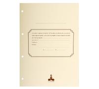 Le Dauphin - Réf. 2730D - Recharge numérotée/perforée 100 feuillets unis blanc épaisseur du papier 90g, pour classeurs Assemblées Générales, Conseil d'administration - format A4