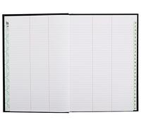 Le Dauphin - Réf. 397320D - 1 Registre répertoire - Dimensions 29,7 X 21 cm - Format A4 - Répertoire travers (avec des lignes) - papier intérieur 90 g - 300 pages - couverture rigide en toile noire