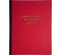 Le Dauphin - Réf. 41045D - 1 Piqûre - Dimensions 32 X 24 cm - Courrier arrivée 80 pages - Enregistrement du courrier - Couverture souple de couleur rouge