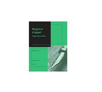 Le Dauphin - Réf. 53936D - 1 Registre d'appel journalier et annuel - Dimensions 29,7 x 21 cm - Pages découpées évitant de recopier les noms - 40 élèves sur 12 mois - 24 pages - Couverture verte