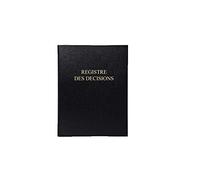 Le Dauphin - Réf. 937D Classeur juridique noir 4 anneaux DECISIONS - dos 37 mm - 4 anneaux - couverture plastique, intérieur papier livré avec recharge 100 feuillets numérotés - Format A4