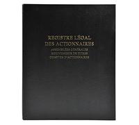 Registre des actionnaires Dauphin 942D 26,5 x 32 cm. - Noir -