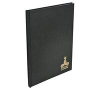 Le Dauphin - Réf. 9549D - 1 Registre - Dimensions 39 X 25,5 cm - imprimé quadrillé 5x5 - petits carreaux -papier intérieur 90 grammes - 400 pages numérotées - couverture rigide en toile noire