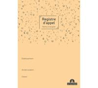 LE DAUPHIN Registre annuel d'appel journalier, 297X210, noms à recopier, 24 pages - Couleurs assorties