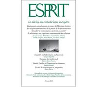 Le déclin du catholicisme européen Numéro 2 (2010) - Collectif - Esprit - broché - Revue