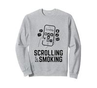 Le défilement est Le Nouveau Smoking. Smartphone. Drôle Sweatshirt