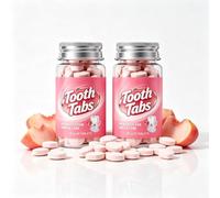 Le Dentifrice À Croquer Probiotique À La Menthe Marque Sur Tablette | Nettoyant For Dents De Voyage Sans Fluorure Nano Hydroxyapatite(2pcs)