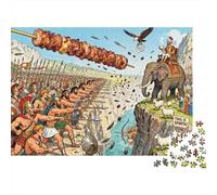 Le dernier arrêt aux Thermopylae Puzzle en Bois Imperméable DIY Puzzles De 1000 Pièces pour Adultes Cadeaux Défi Et Casse-tête Jeux De Stimulants