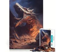 Le Dernier Dragon Puzzle pour Adolescents 1000 pièces Stimule la mémoire Activité à la Maison Motif à Assembler 50x75cm