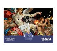 Le dernier Jugement de Michel-Ange Puzzle en Bois Imperméable DIY Puzzles De 1000 Pièces pour Adultes Amusant Jeux De Stimulants