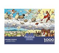 Le dernier Jugement Mouton Perdu Puzzle en Bois Imperméable DIY Puzzles De 1000 Pièces pour Adultes Défi Et Casse-tête De Décoration pour La Maison