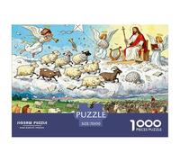 Le dernier Jugement Mouton Perdu Puzzle en Bois Imperméable DIY Puzzles De 1000 Pièces pour Adultes Cadeaux Coloré Jeux Éducatifs