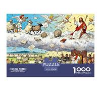 Le dernier Jugement Mouton Perdu Puzzle en Bois Imperméable DIY Puzzles De 1000 Pièces pour Adultes Amusant Jeux Éducatifs
