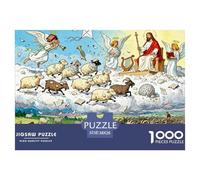 Le dernier Jugement Mouton Perdu Puzzle en Bois Imperméable Puzzles De 1000 Pièces pour Adultes Cadeaux Défi Et Casse-tête Jeux De Stimulants