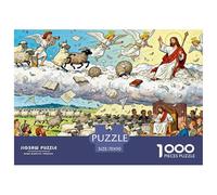 Le dernier Jugement Mouton Perdu Puzzle en Bois Imperméable Puzzles De 1000 Pièces pour Adultes Coloré Jeux Éducatifs